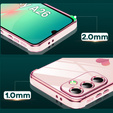 Etui do Samsung Galaxy A26 5G , Electro heart, różowe rose gold + Szkło 9H
