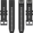 Pasek Silikonowy QuickFit 20mm do Garmin Fenix 5S/6S/7S/ 8 43mm, Czarny