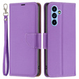 Etui z klapką do Samsung Galaxy A54 5G, Wallet Litchi Magnet, fioletowe