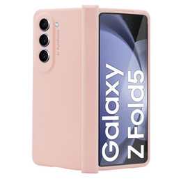 Etui do Samsung Galaxy Z Fold5 5G, z szkłem, różowy