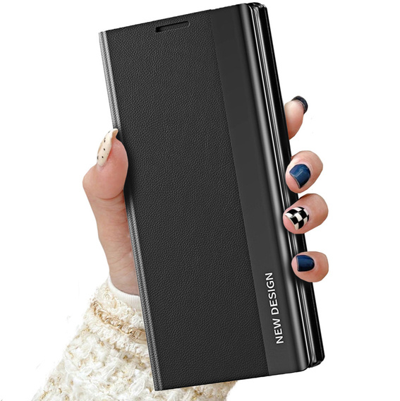 Etui z klapką do Xiaomi Poco M4 Pro 4G, Side Magnetic, czarne