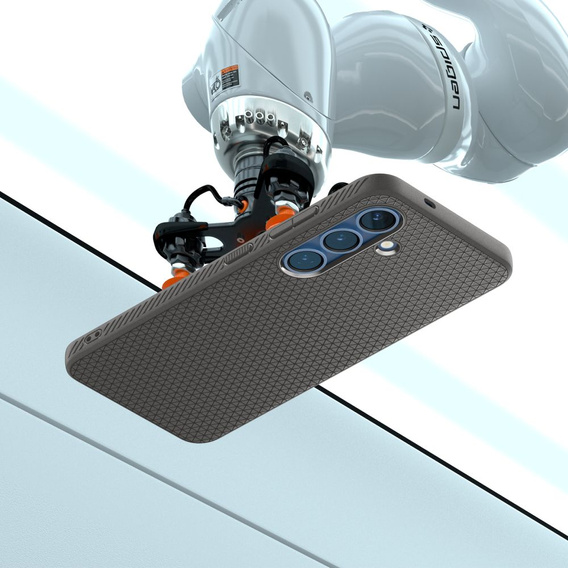 Etui Spigen do Samsung Galaxy S25, Liquid Air, szare + Szkło Hartowane 9H