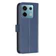 Etui z klapką do Xiaomi Redmi Note 13 Pro 4G / Xiaomi Redmi Note 14S / Xiaomi Poco M6 Pro 4G, BINFEN Wallet, niebieskie