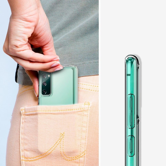 OUTLET Etui Spigen do Samsung Galaxy S20 FE, Ultra Hybrid, Crystal Clear, przezroczyste