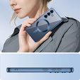 Etui do Samsung Galaxy A55 5G, Electro MagSafe, niebieskie + Szkło na ekran