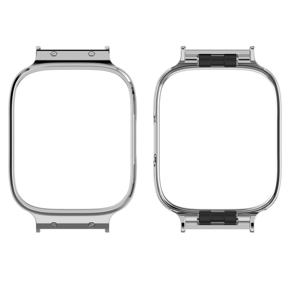 Etui metalowe do Xiaomi Redmi Watch 3 Active, Srebrne