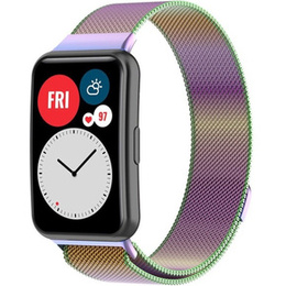 Pasek Bransoleta Milanese do Huawei Watch Fit, Wielokolorowy