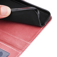 Etui z klapką do Samsung Galaxy A34 5G, Leather Wallet, różowe rose gold