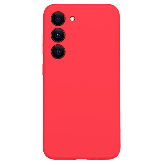 Etui do Samsung Galaxy S23 Plus, Silicone Lite, czerwone