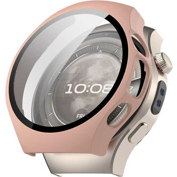 2w1 Etui + Szkło Hartowane do Huawei Watch 5 46mm, Różowe
