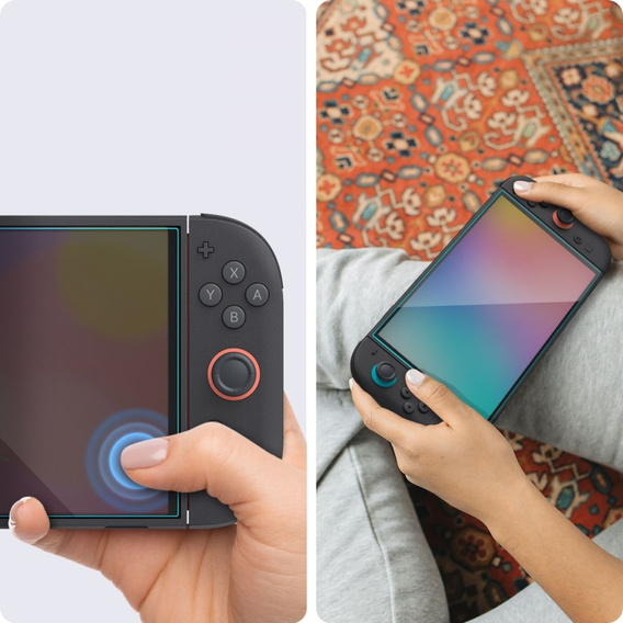 SPIGEN 2x Szkło Hartowane do Nintendo Switch 2, Glas.TR EZ Fit