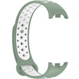 Pasek Silikonowy do Xiaomi Smart Band 10 / 9 / 8, Zielony / Biały