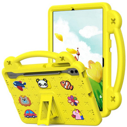 Etui do Samsung Galaxy Tab S9 FE+ Plus, Cute Patterns, z podstawką, Żółte