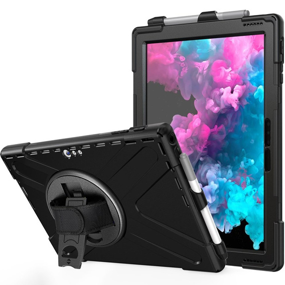 Etui do Microsoft Surface Pro 7+/ 7 / 6 / 5 / 4, Pancerne Ochronne, Czarne