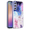 Zestaw Etui Gold Glam do Samsung Galaxy A54, Galaktyka + 2x Szkło