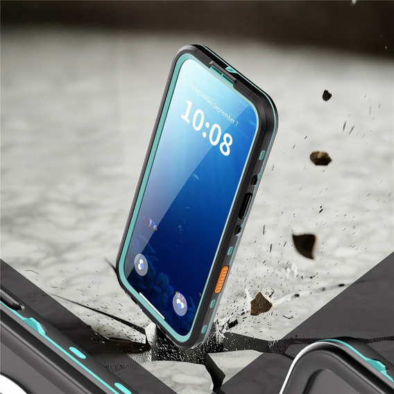 Etui Wodoodporne IP68 do iPhone Air, SHELLBOX MagSafe, niebieskie