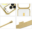 Etui do iPhone 17 Pro Max, Electro MagSafe, złote + Smycz