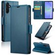 Etui do Samsung Galaxy A36 5G, ERBORD Glossy Litchi, portfel z klapką, niebieskie
