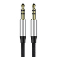 Kabel audio mini jack 3,5mm AUX Baseus Yiven 1m - czarno-srebrny