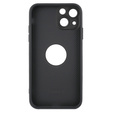 Etui do MagSafe do iPhone 13, Hole for Apple Logo, szare