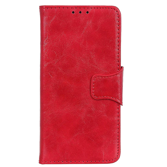 Skórzane Etui Wallet do Oppo A54 5G/A74 5G/A93 5G, Red