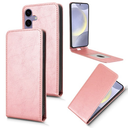 Etui z klapką do Samsung Galaxy S25, Flip, różowe