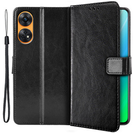 Etui z klapką do Oppo Reno8 T, Wallet, czarne