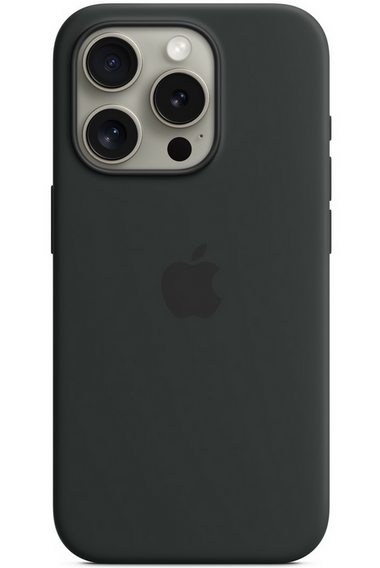 Oryginalne Etui Apple Silicone Case MagSafe do iPhone 15 Pro, Black MT1A3ZM/A (otwarte opakowanie)