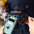 Etui do Samsung Galaxy A25 5G, Card Holder, z paskiem na ramię, zielone