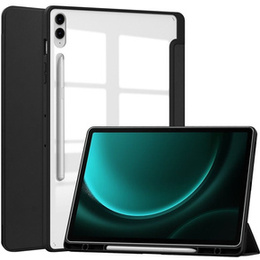 Etui do Samsung Galaxy Tab S9 FE+ Plus, Smartcase Hybrid, z miejscem na rysik, czarne