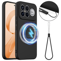 Etui do Xiaomi Poco F8 Ultra, Silicone Lite, do MagSafe, czarne