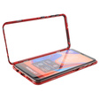 Etui Magnetic back glass do Samsung Galaxy A7 2018 - Red