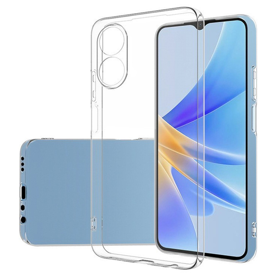 Etui cienkie do Oppo A17, Slim, przezroczyste