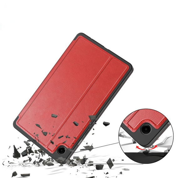 Etui do Samsung Galaxy Tab A9, Business Card, czerwone