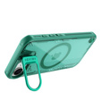 Etui do iPhone 16e, pancerne Nillkin, Icelade Prop, do Magsafe, zielone