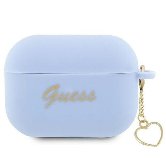 Etui Guess do AirPods Pro 2, Silicone Charm, Niebieskie