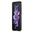 Etui z klapką CASEME do Samsung Galaxy Z Flip 3, Waxy Textured, czarne