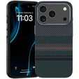 Etui BENKS Kevlar do iPhone 17 Pro Max, Magnetic Armor Pro Aurora 600D C070, do MagSafe, zielone