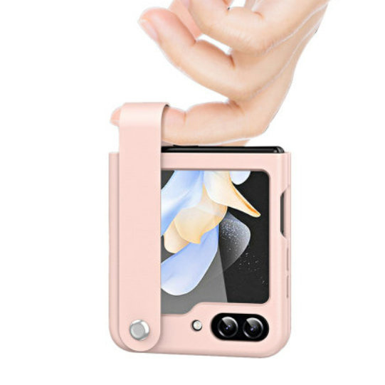 Etui Wristband Kickstand do Samsung Galaxy Z Flip5 5G, Różowe