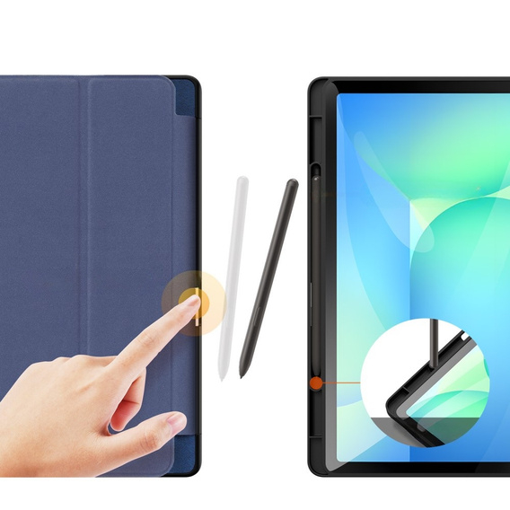 Etui Dux Ducis Domo Series do Samsung Galaxy Tab S10 FE+ Plus – granatowe