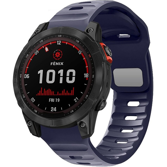 Pasek Silikonowy QuickFit do Garmin Fenix 26mm, Granatowy