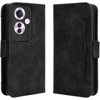 Etui z klapką do Oppo Reno 11F 5G, Card Slot, czarne