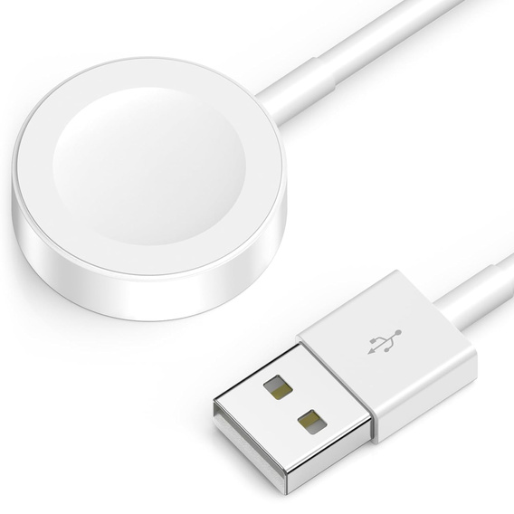 Ładowarka magnetyczna do smartwatchy Apple Watch USB-C 1 m - biała