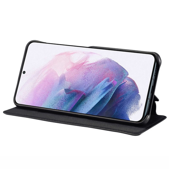Etui z klapką do Samsung Galaxy S22+ Plus 5G, LC.IMEEKE, czarne