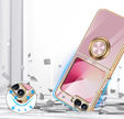 Etui do Samsung Galaxy Z Flip7 FE / Z Flip6, Electro Ring, fioletowe