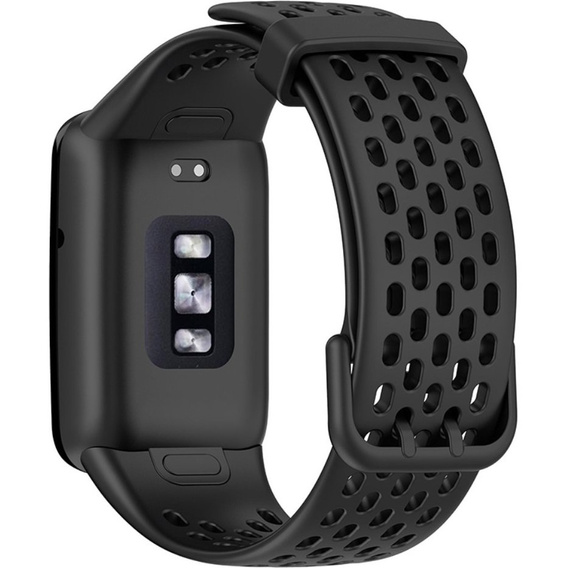 Pasek Silikonowy do Xiaomi Mi Band 7 Pro, Czarny