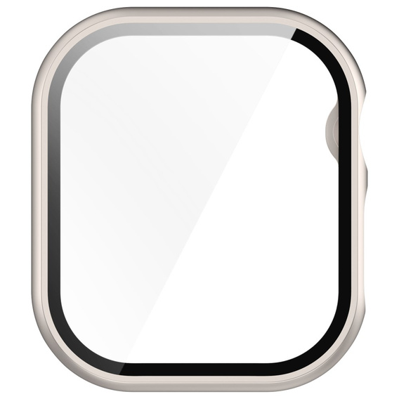 2w1 Etui + Szkło Hartowane do Apple Watch 10/11 42MM, Beżowe