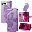 Etui z klapką do T Phone 3 5G, Butterfly, fioletowe