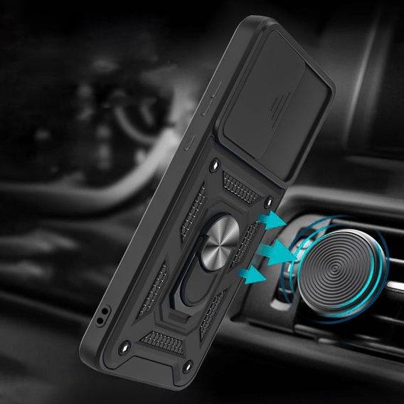 Etui pancerne do Xiaomi Poco X7 Pro 5G, CamShield Slide, czarne