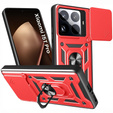 Etui pancerne do Xiaomi 15T Pro, CamShield Slide, czerwone